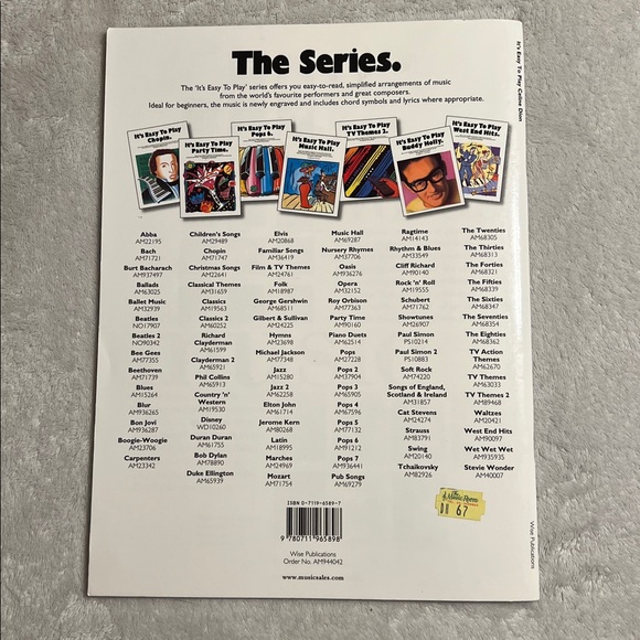 Celine Dion It’s Easy to Play Piano Music Book - Picture 2 of 4